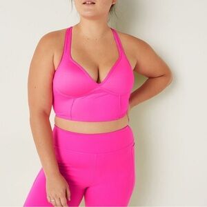 Pink Victoria’s Secret Ultimate Push Up Sports Bra Size L